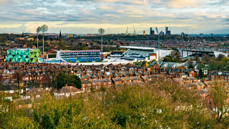 View of the cricket stadium