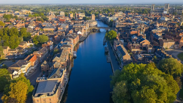 Aerial view of York